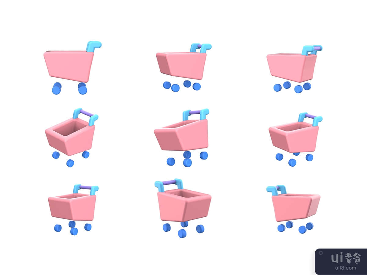 Cart 3D icon