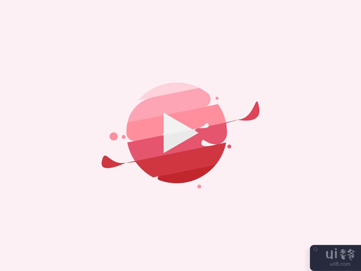 Abstract video icon illustration