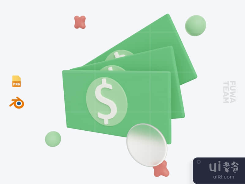 Cash - 3D Ecommerce Icon Pack
