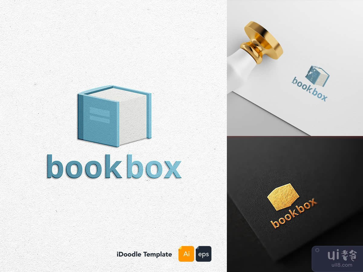 Book box logo template