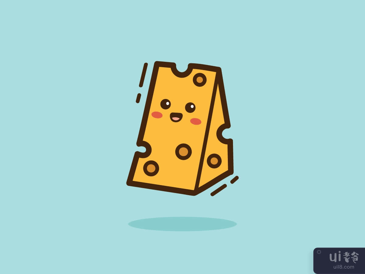 Cheese doodle illustration