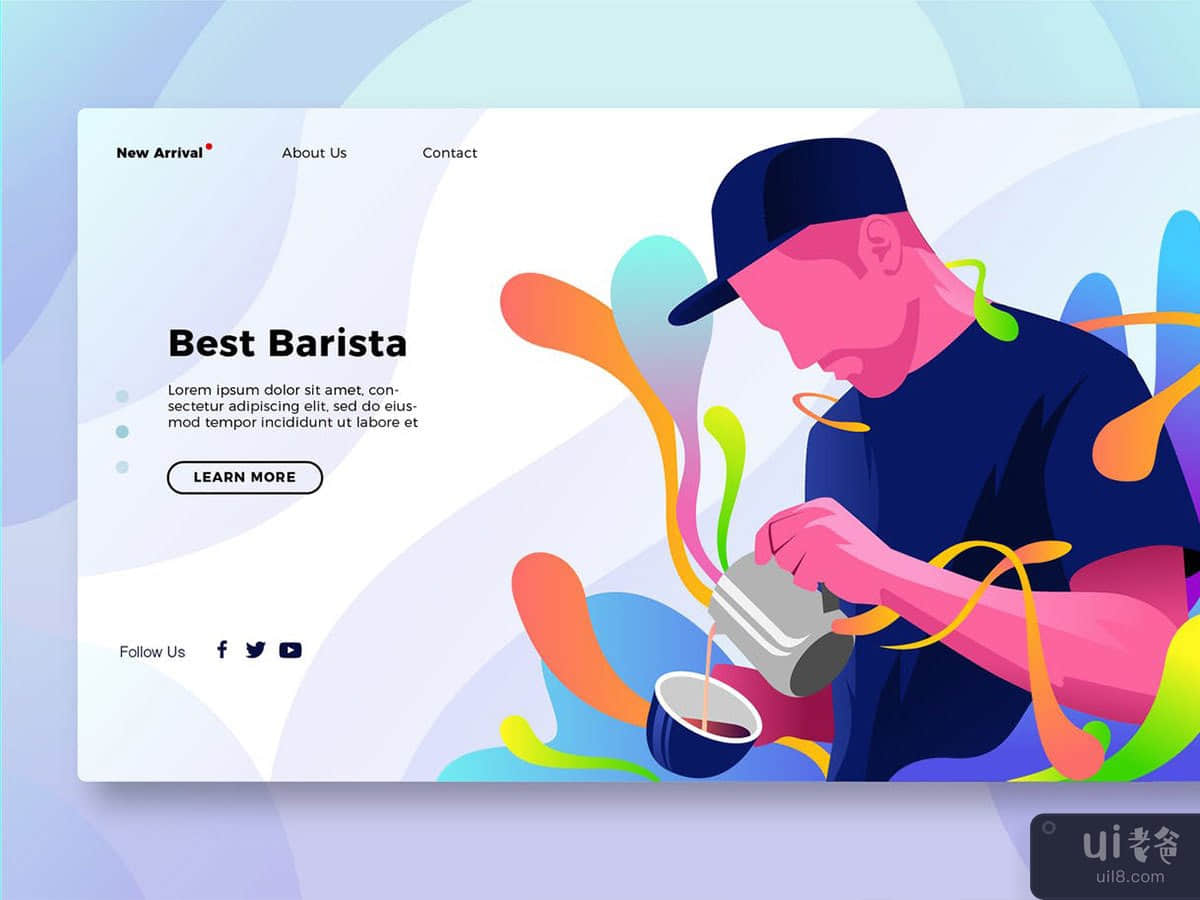 Best Coffee Barista - Banner & Landing Page
