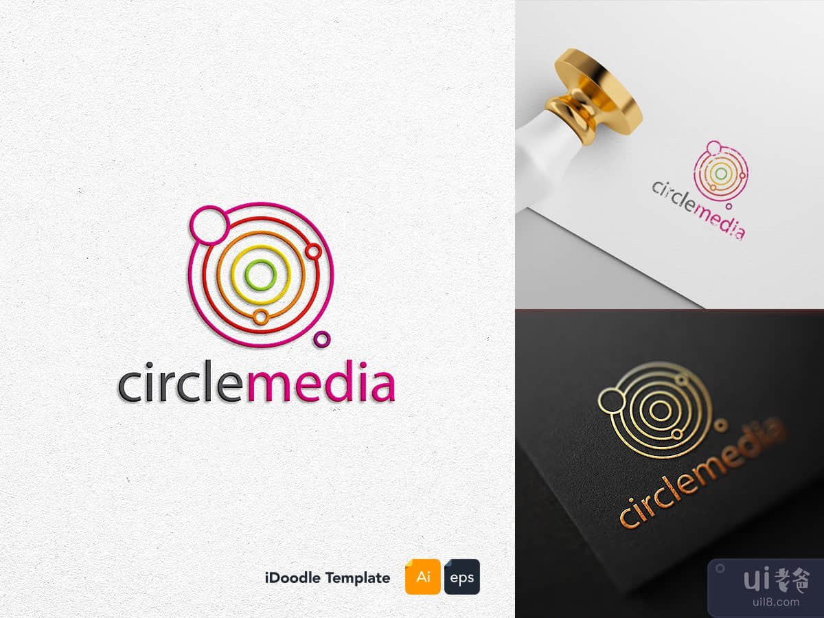 Circle Media logo template