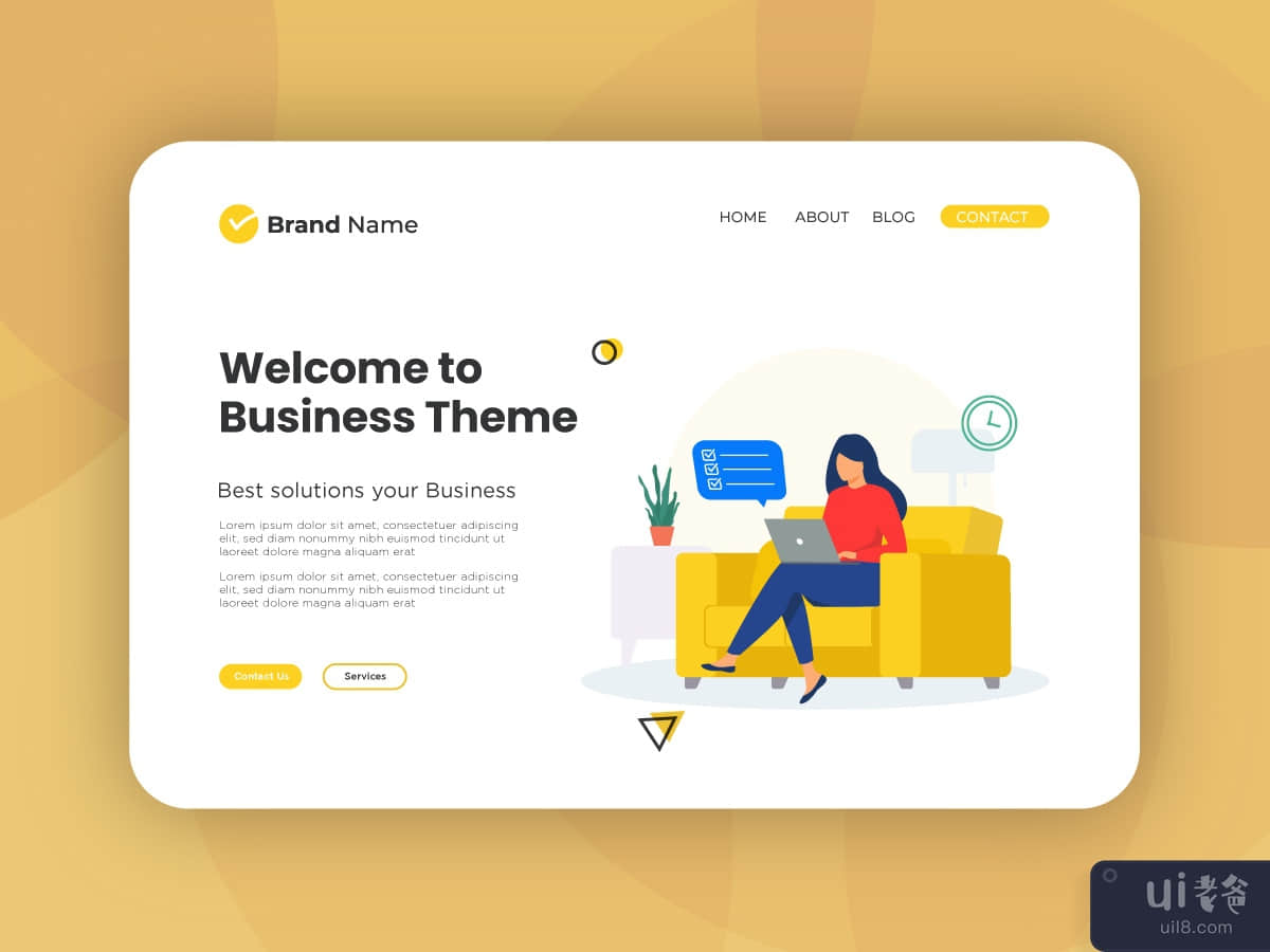 Business Work Landing Page