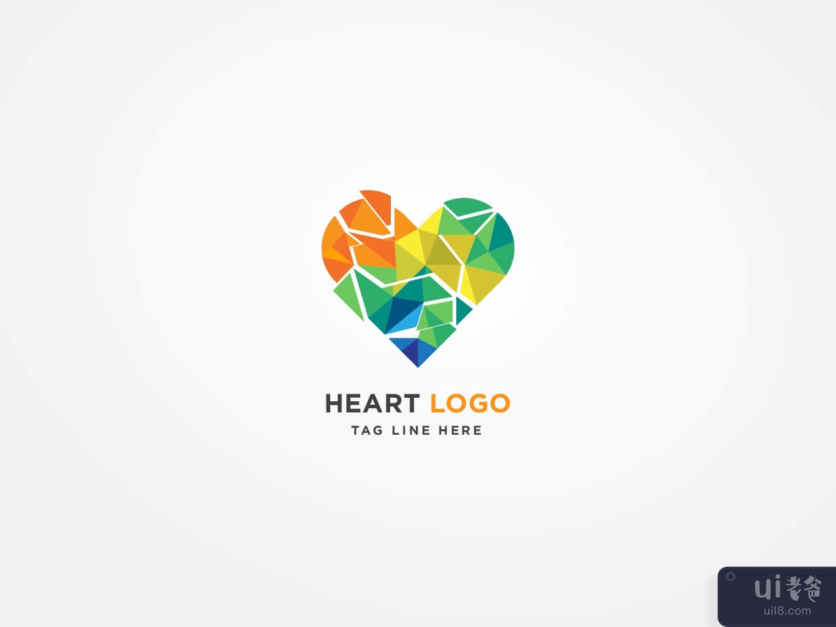 Colorful Heart logo design