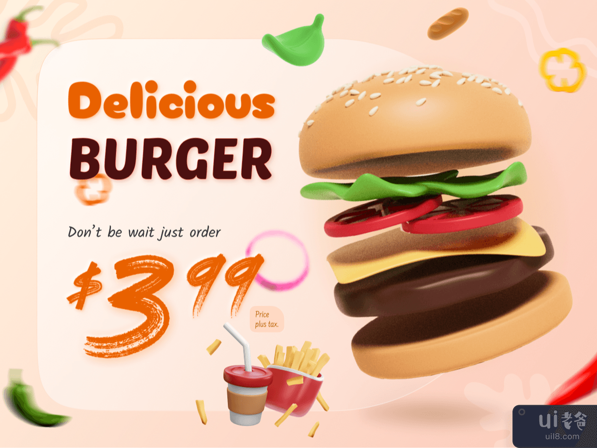 Burger - Food Marketing Banner