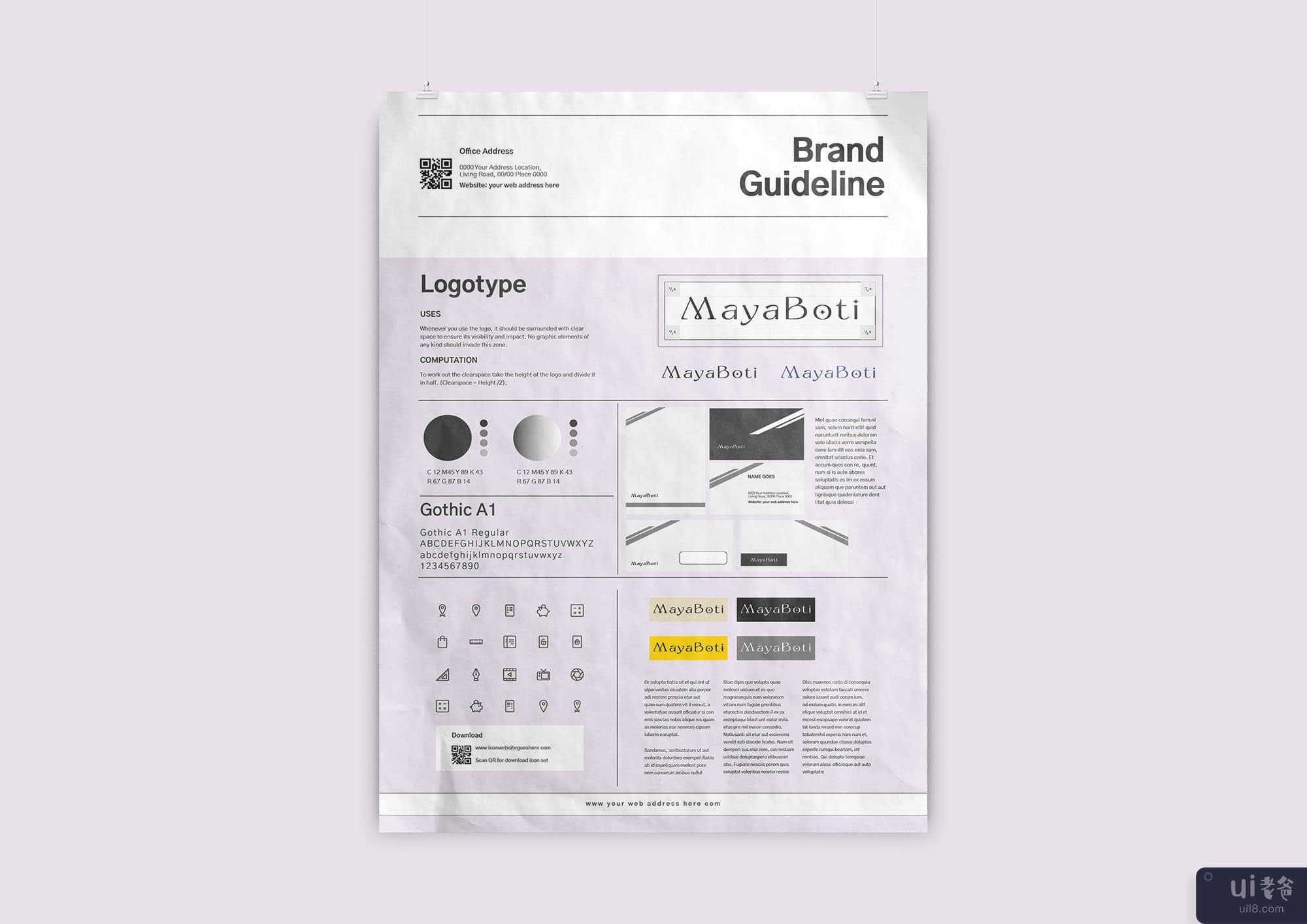 A3 品牌指南海报 Din A3 品牌指南海报(A3 Brand Guideline poster Din A3 Brand Guideline poster)插图5