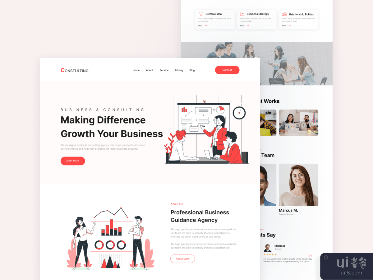 Business & Consulting Landing Page Design