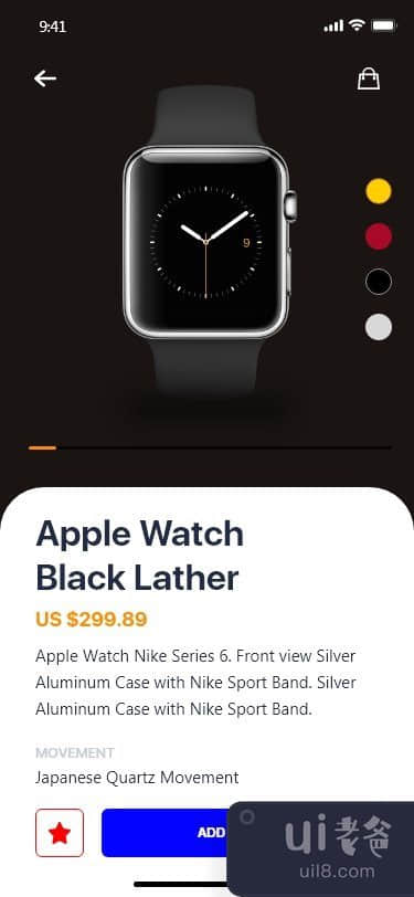 Apple Watch 移动应用程序用户界面(Apple Watch Mobile App UI)插图3