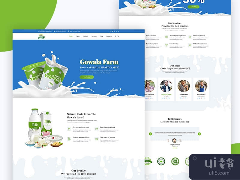 #04 Gowala- Dairy Farm & Eco Products Templates