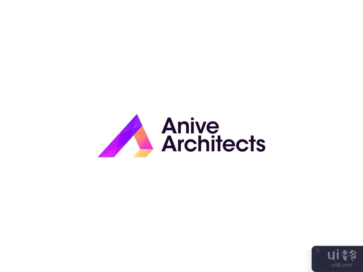 Anive Architects 标志设计：字母 A + 主页(Anive Architects Logo Design: Letter A + Home)插图2