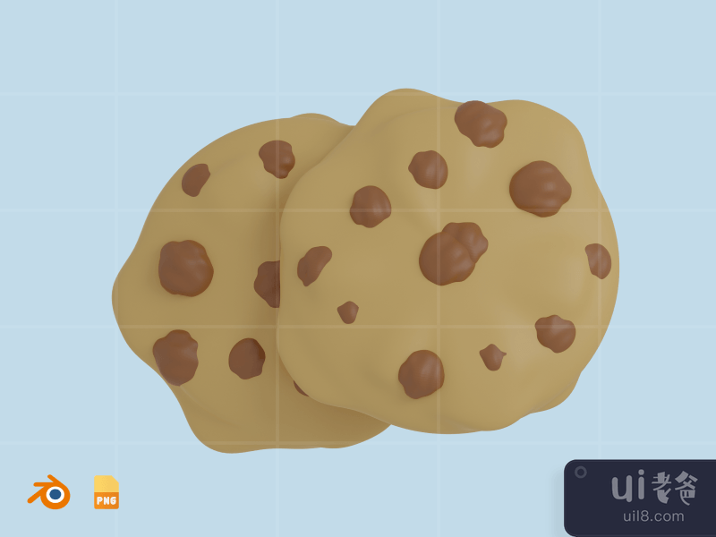Cookies - 3D Winter Season Illustration (front)