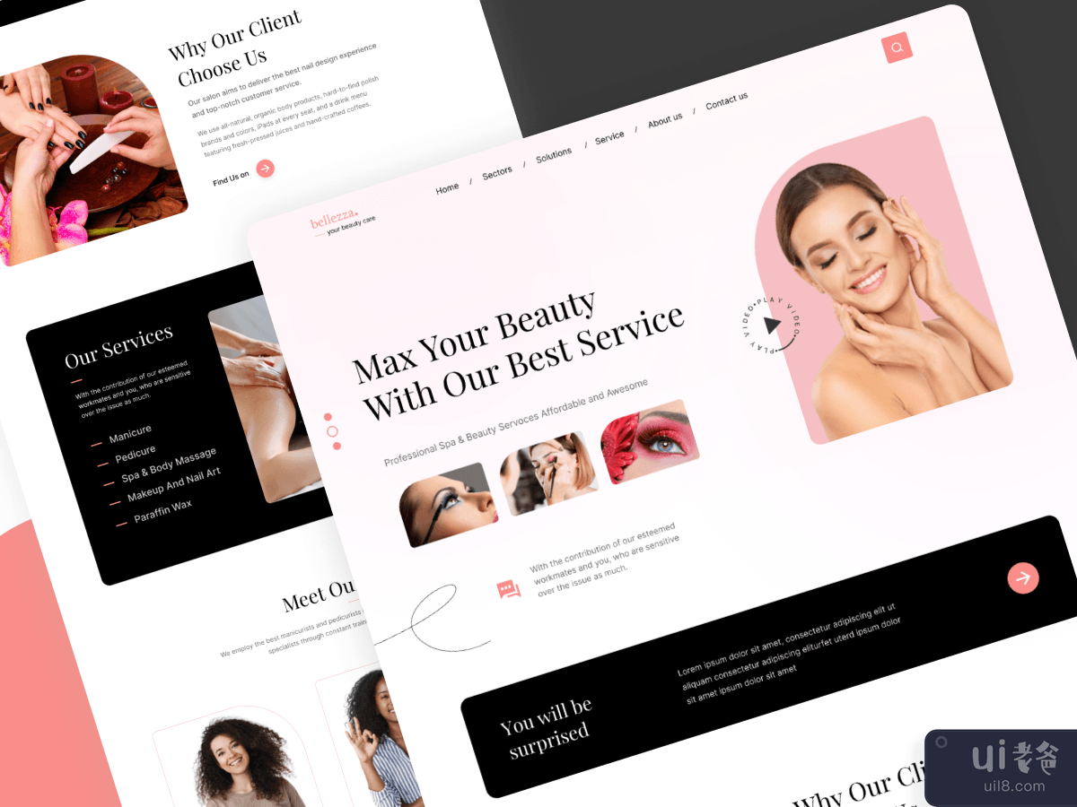 Beauty Care Landing Page