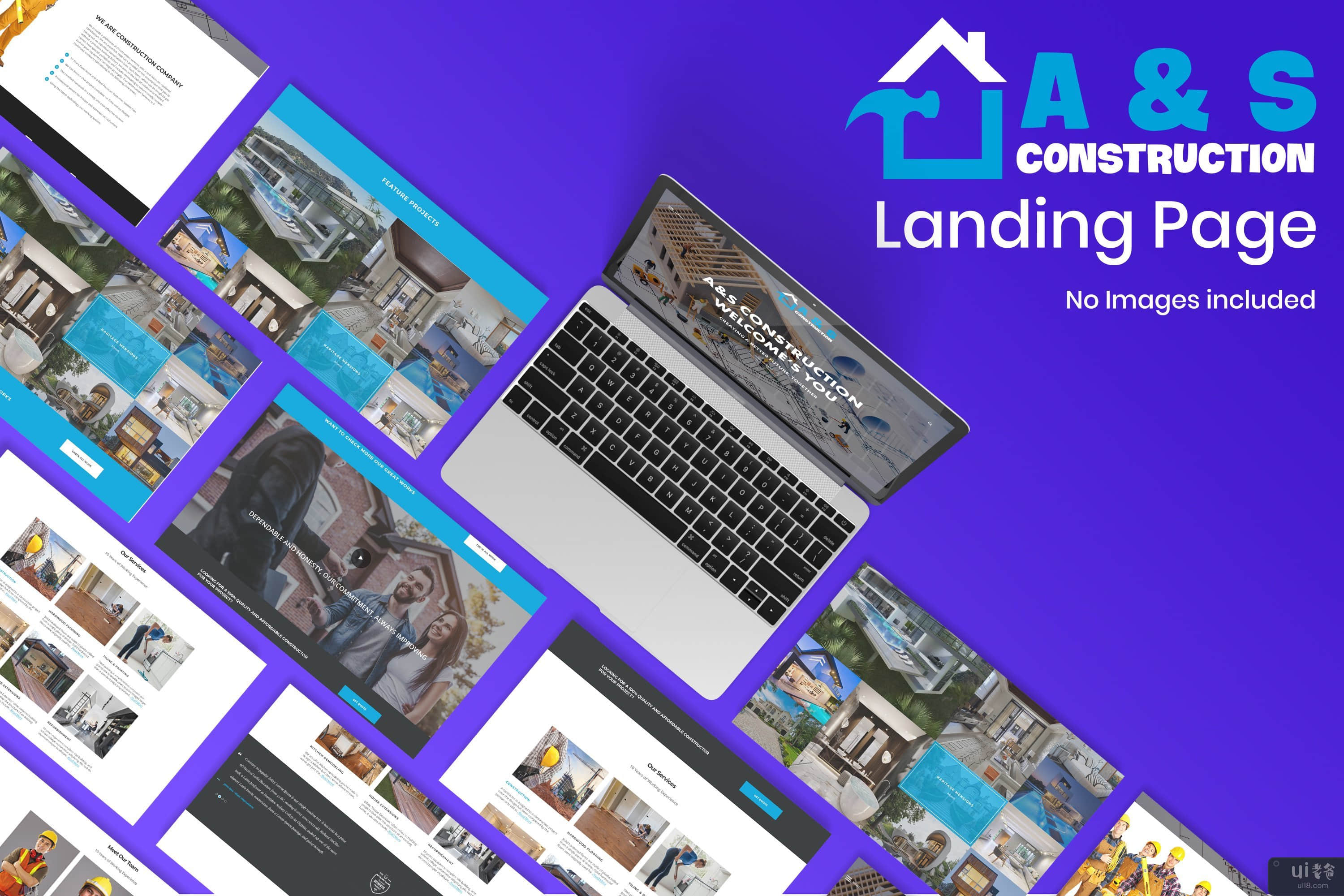 A & S 建设登陆模板(A & S Construction Landing Template)插图3