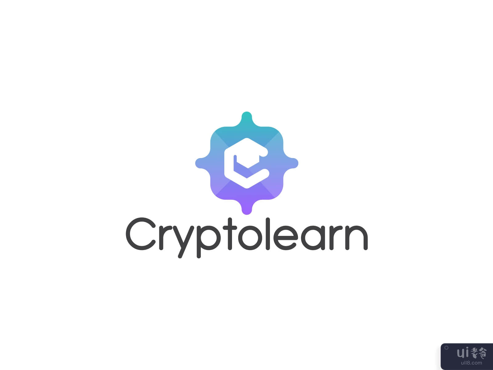 Cryptolearn 标志设计 - 现代标志设计(Cryptolearn logo design - Modern logo design)插图3