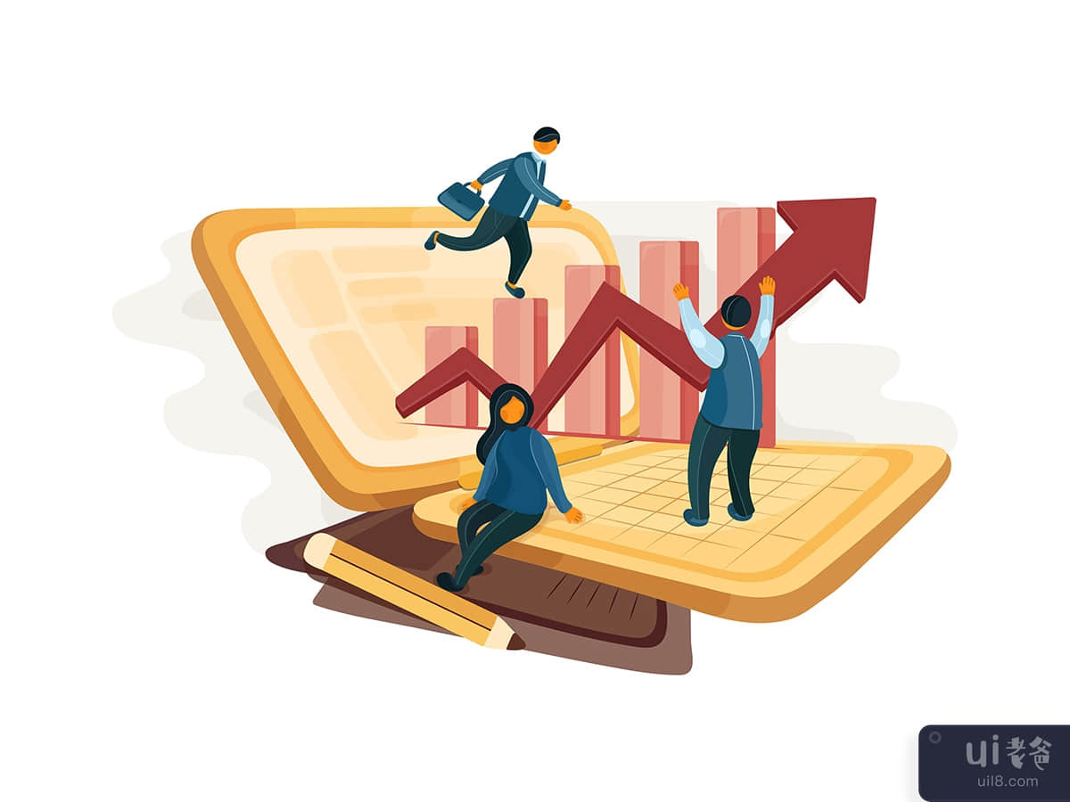Business Growth Illustration Concept