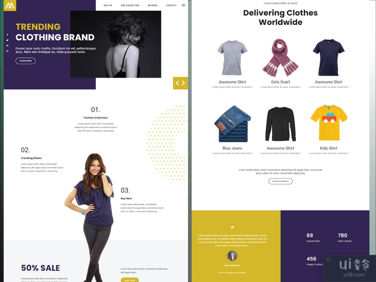 Clothing Brand HTML Template