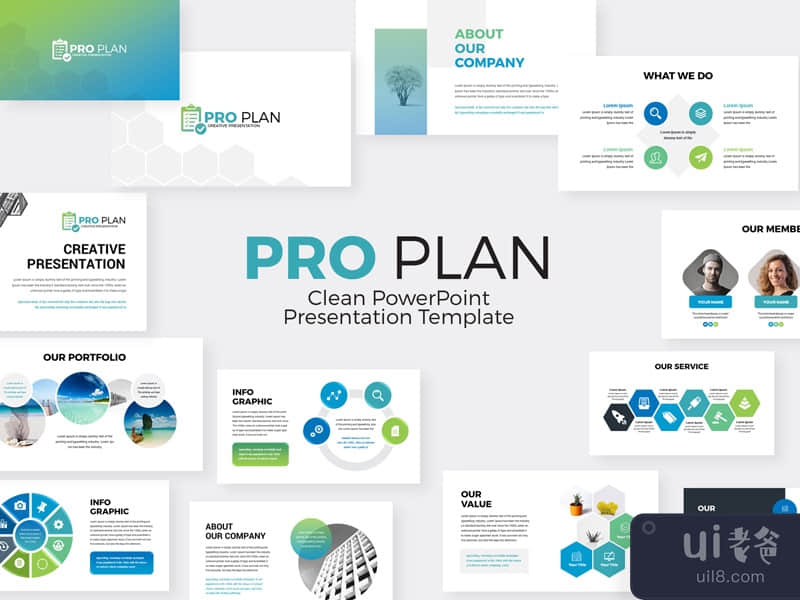 Business Infographic Presentation PowerPoint Template