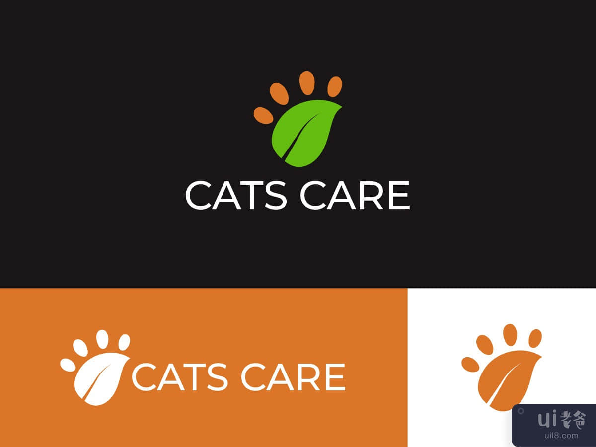 Cats Care logo design