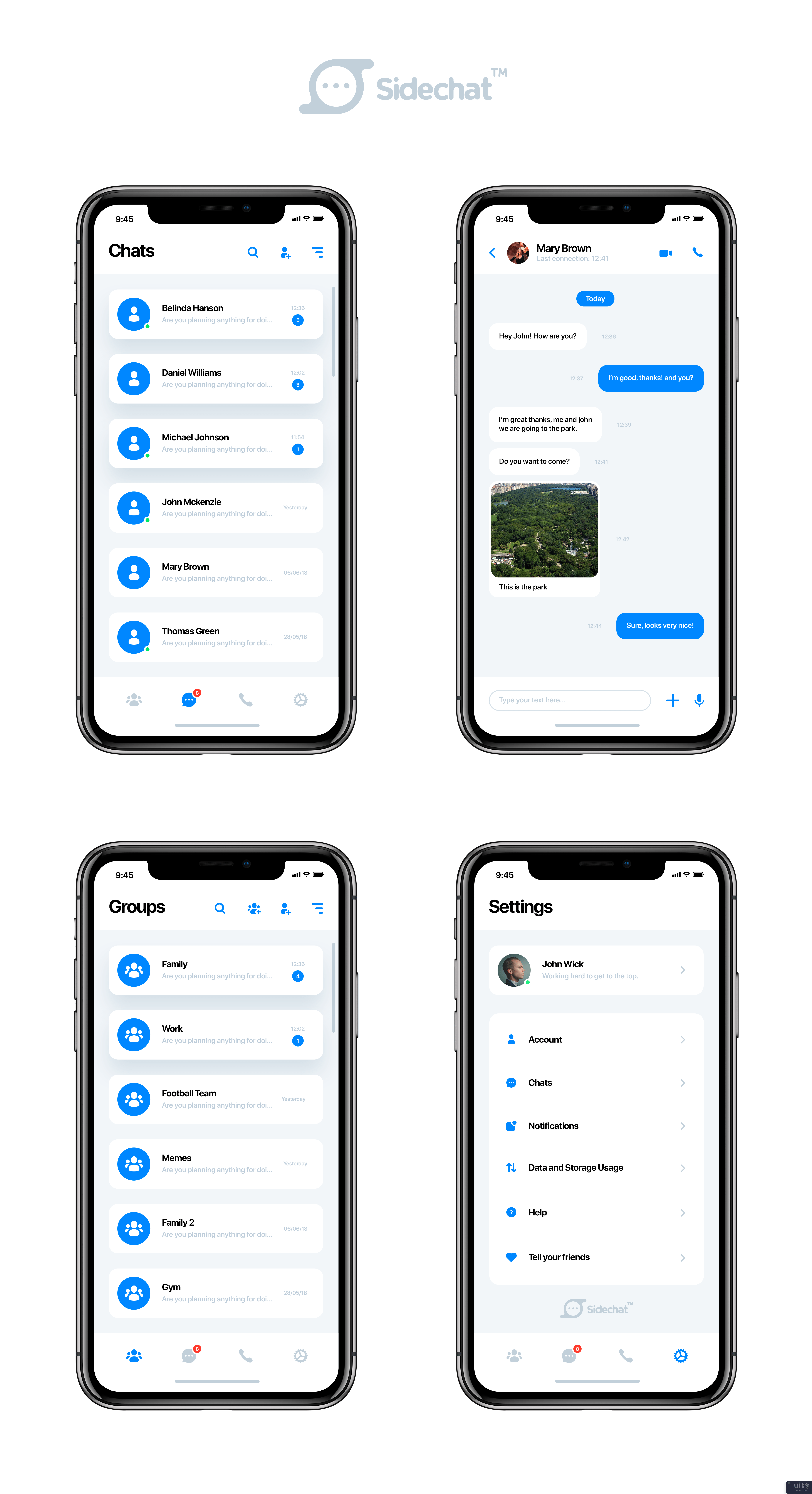 聊天应用 2 种样式(Chat App 2 Styles)插图4