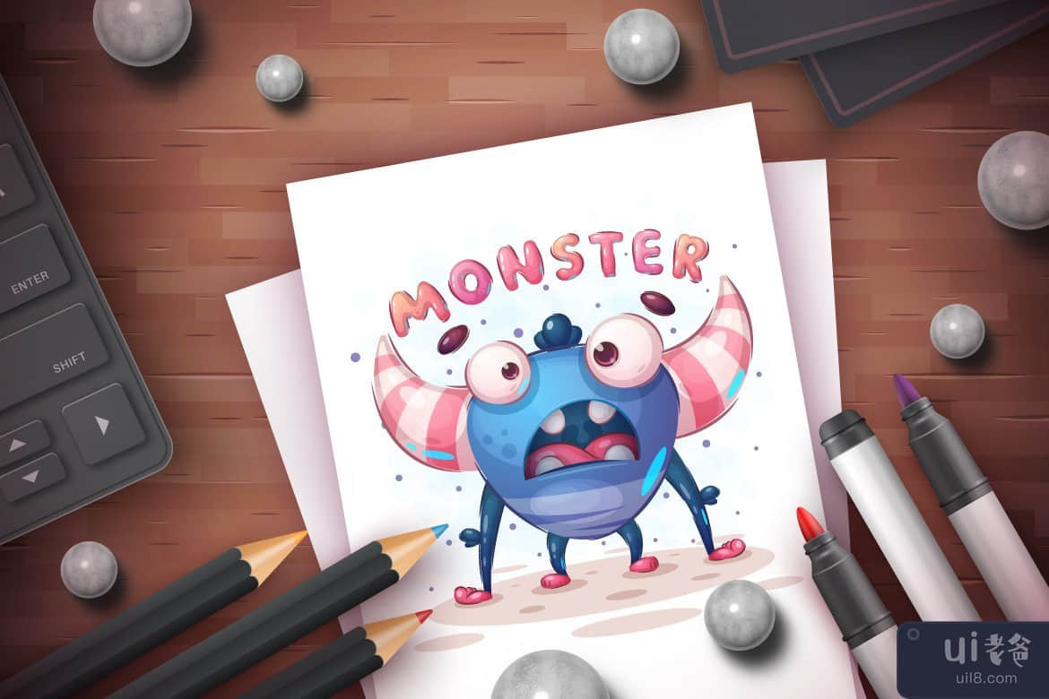 捆绑升华怪物 |卡通人物插图 PNG(Bundle Sublimation Monsters | Cartoon Character Illustration PNG)插图4