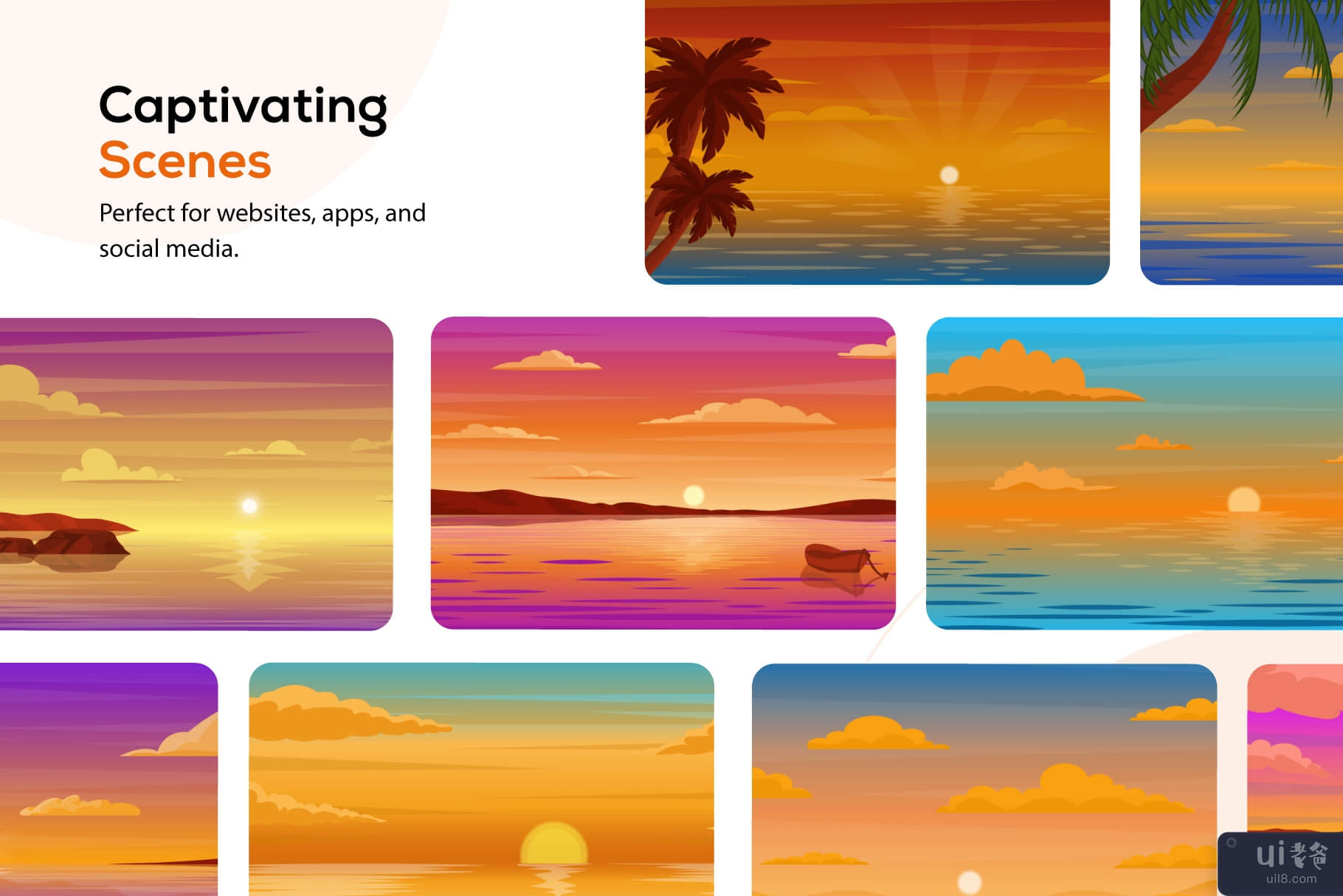 30 日落美丽的背景(30 Sunset Beautiful Backgrounds)插图7