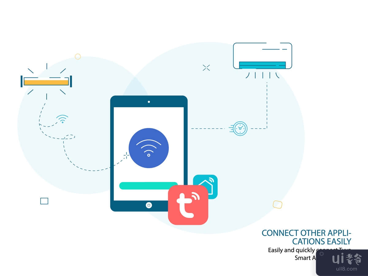 Connect Other Applications Easily Illustrations