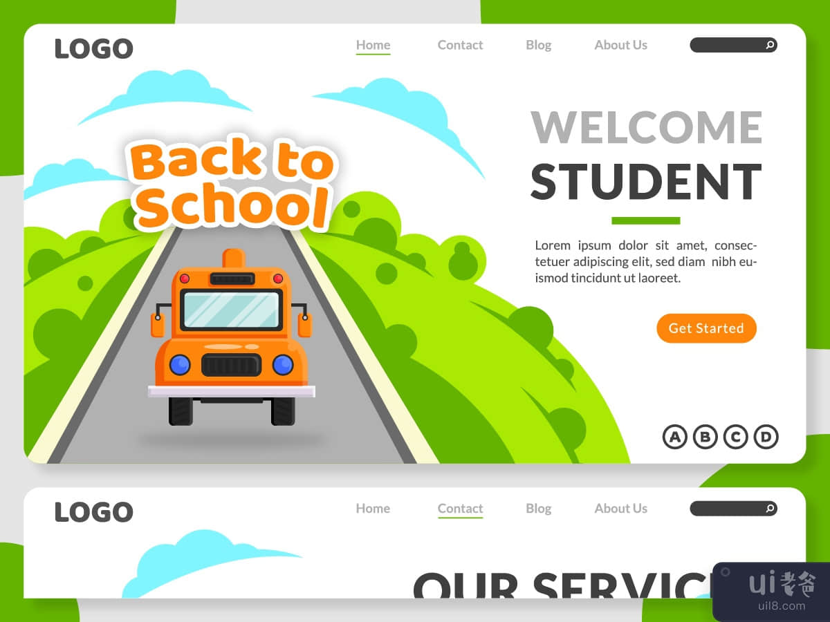 Back To School Landing Page Template 2