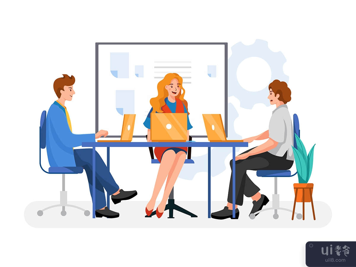 Business Meeting Vector Illustration concept