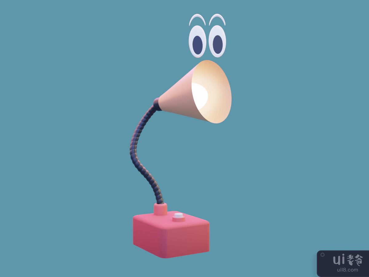 3D Illustration Lamp