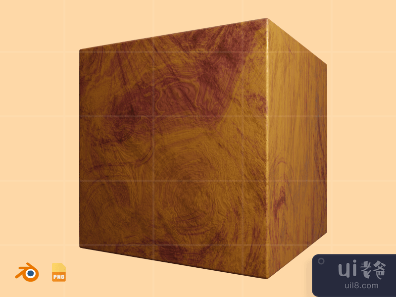 Cube - 3D Wooden Abstract Shape