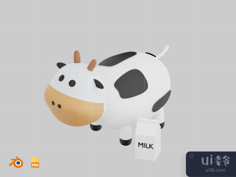 Cow - Cute 3D Animal