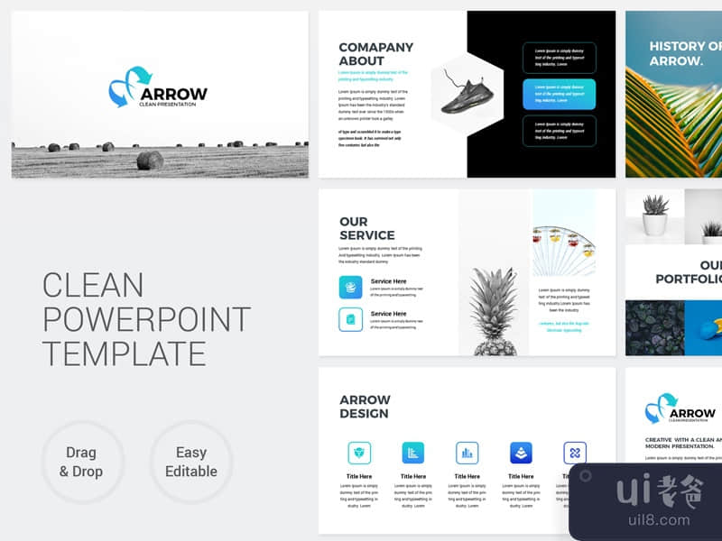 Arrow - Clean Business PowerPoint Presentation Template