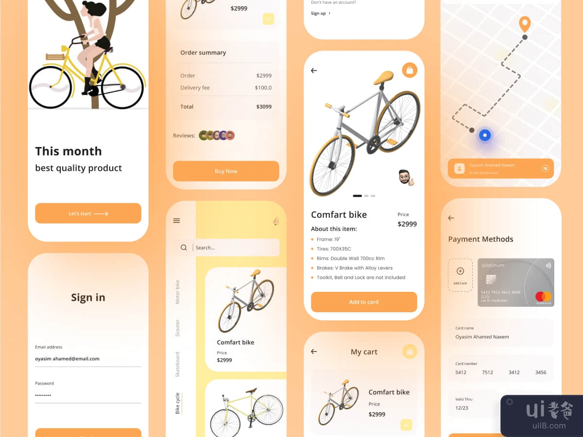 Bicycle Selling and Riding Mobile app
