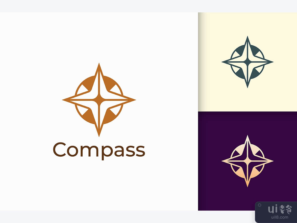 Compass Logo For Adventure and Survival