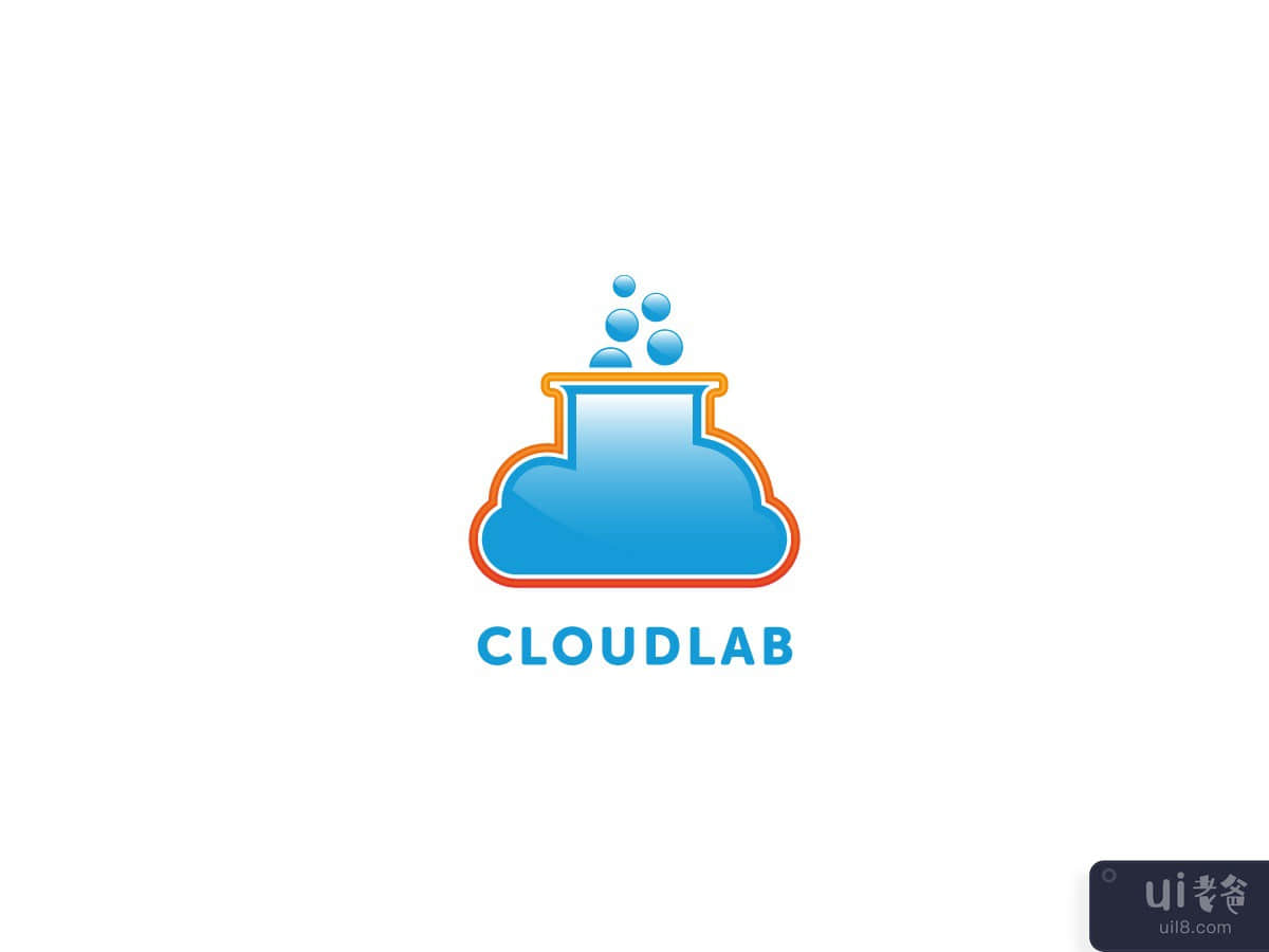 Cloud Lab Vector Logo Design Template