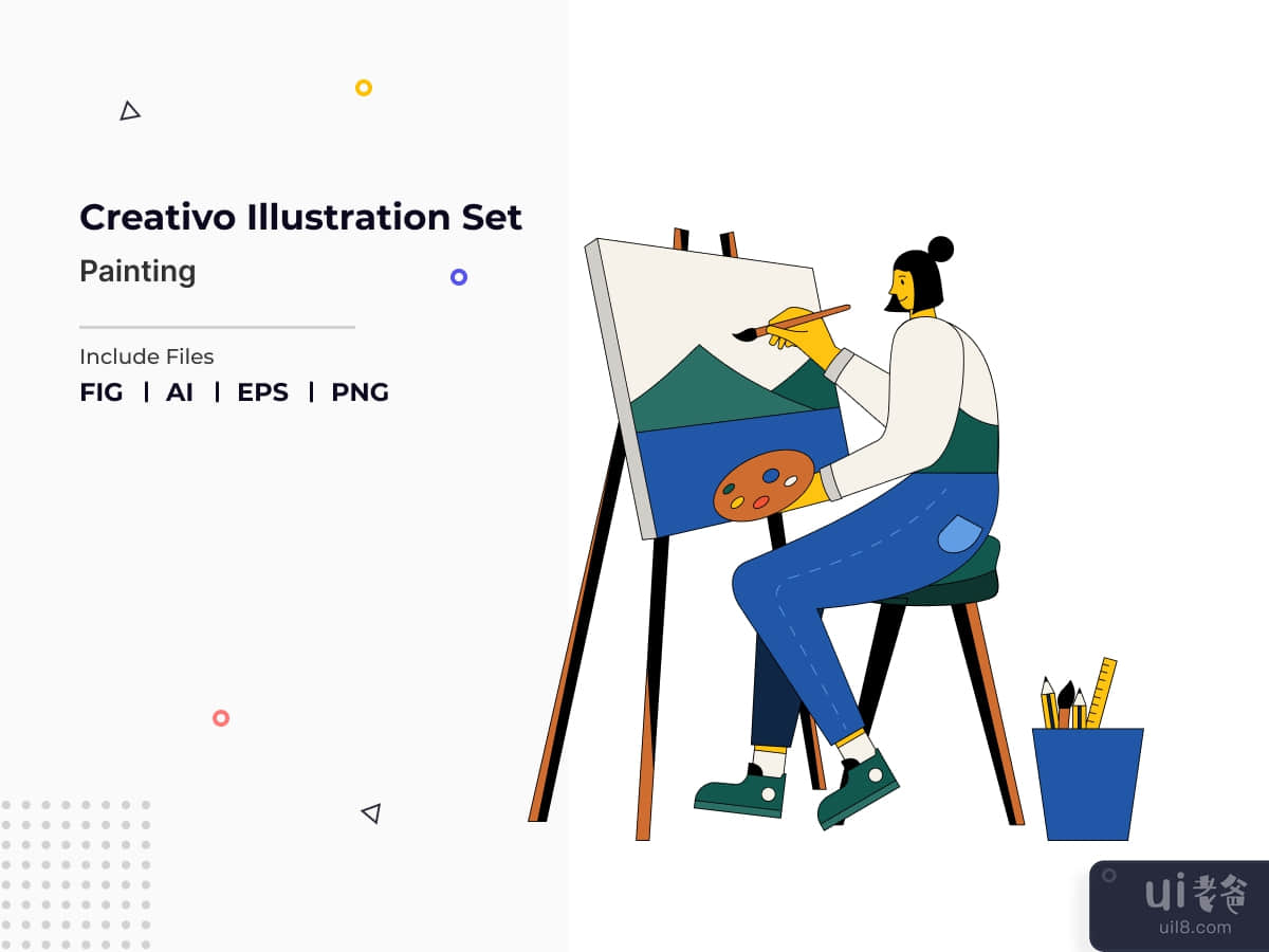 Creativo Illustration Set - Painting