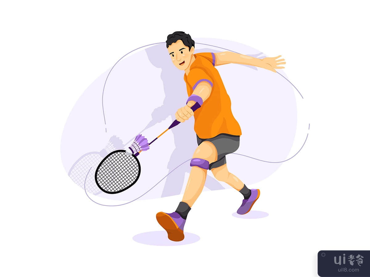 Badminton - Sport Illustration concept