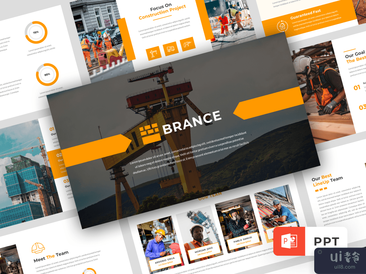 Brance - Construction Powerpoint Template