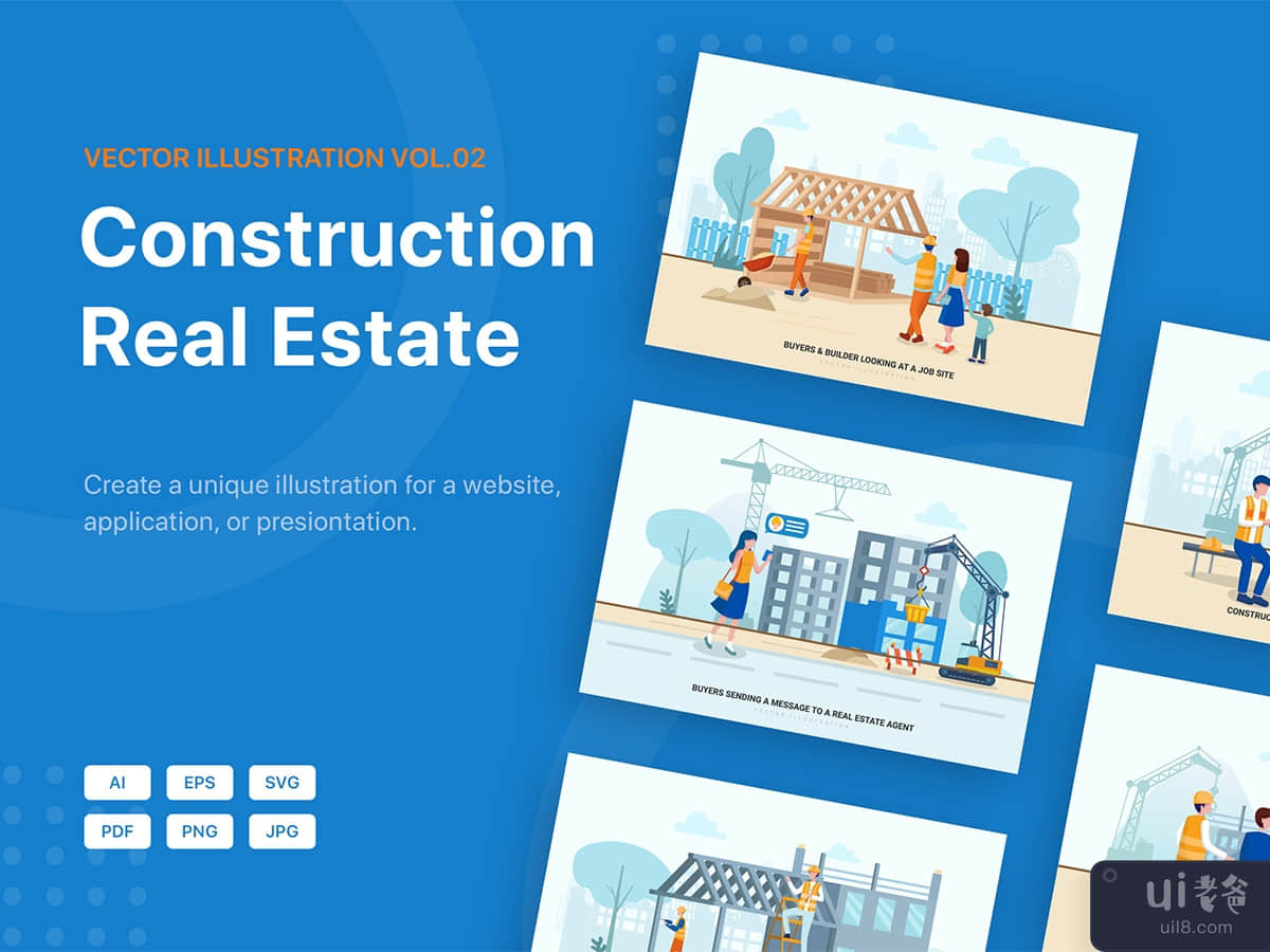 Construction & Real Estate Vector Illustration_v2