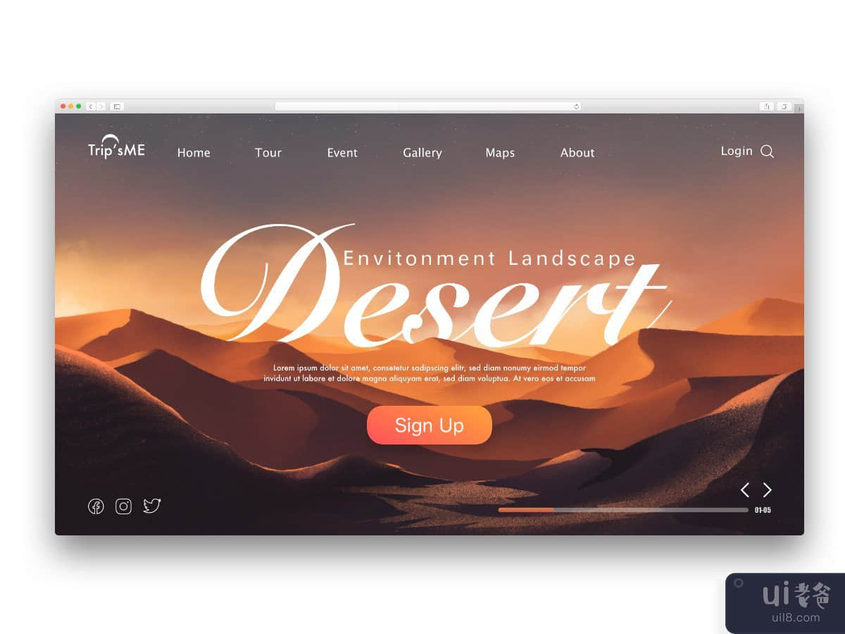 概念艺术沙漠景观(Concept art desert landscape)插图3