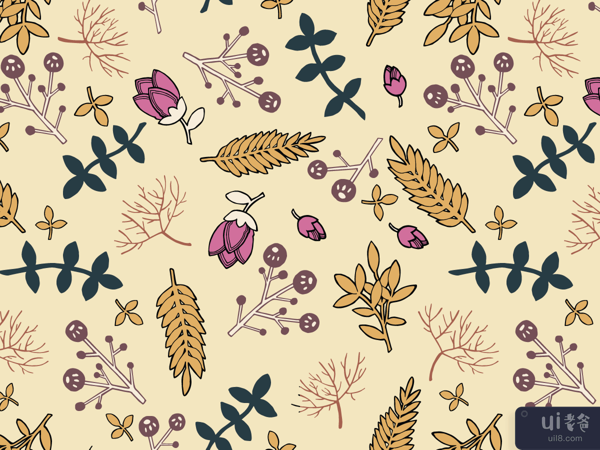 Autumn seamless pattern