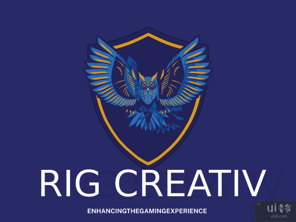 Blue and Gold E-sports Illustratuve Gaming and Technology Logo