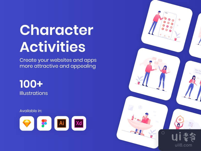 100+ Character Activities Illustrations