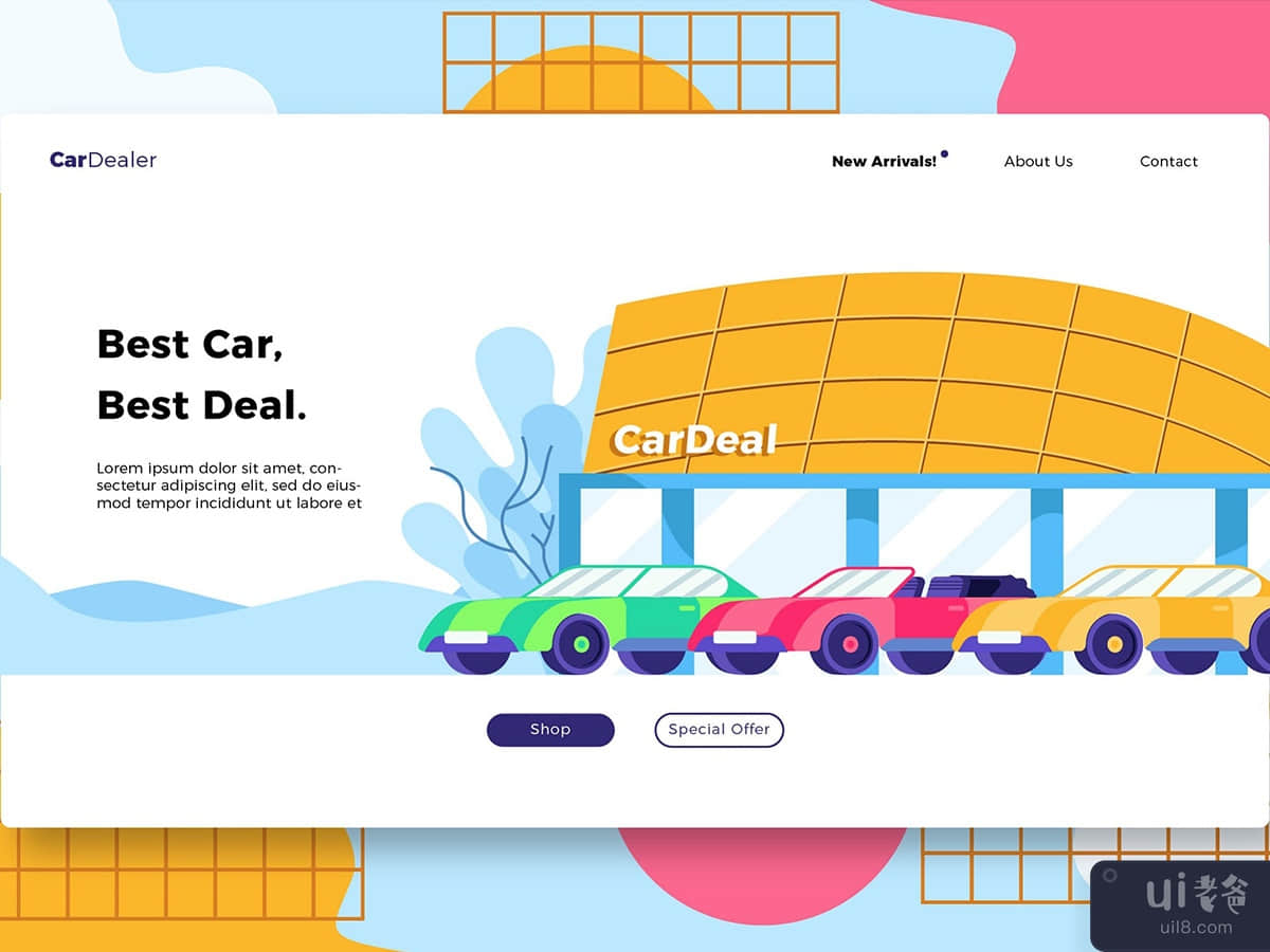 Car Dealership - Banner & Landing Page