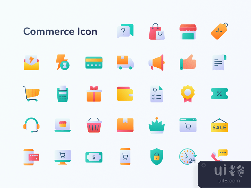 商务图标包(Commerce Icon Pack)插图2
