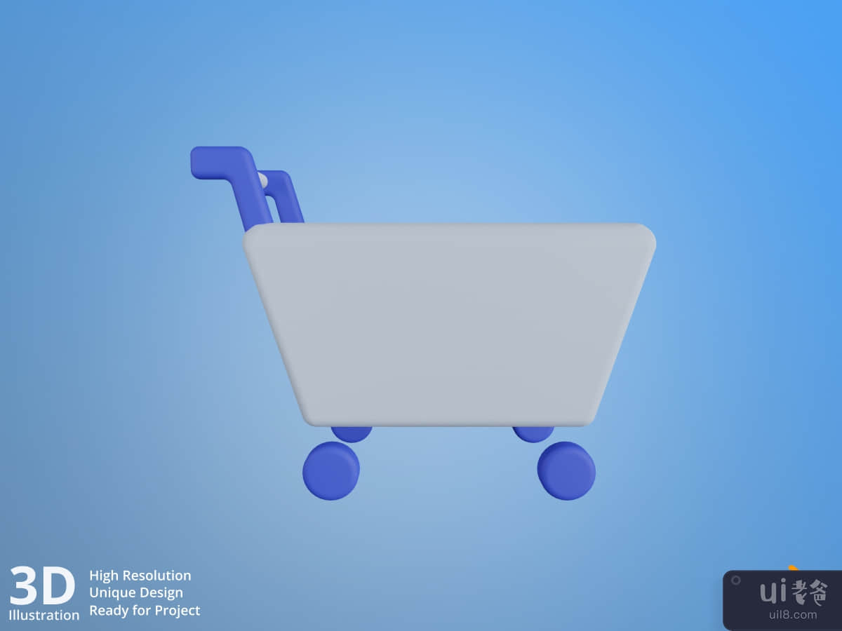 Cart - E-Commerce 3D Illustration