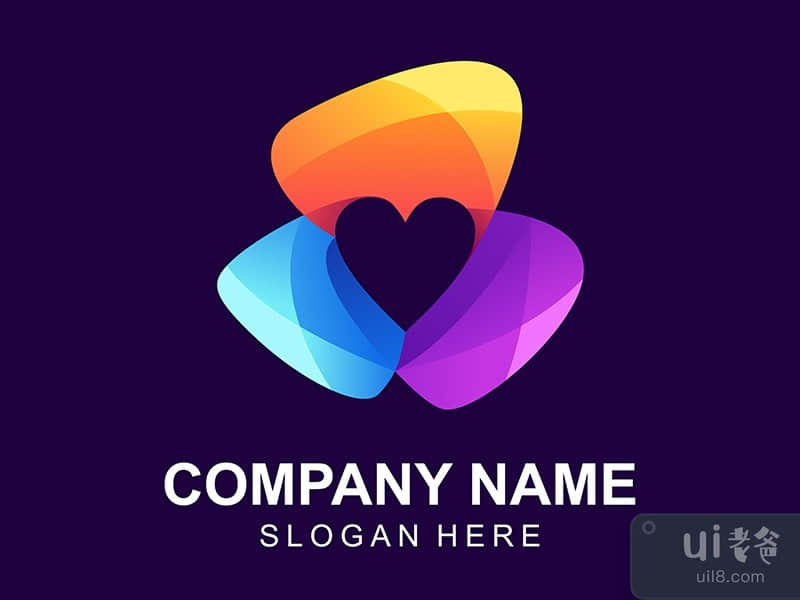 colorful love logo