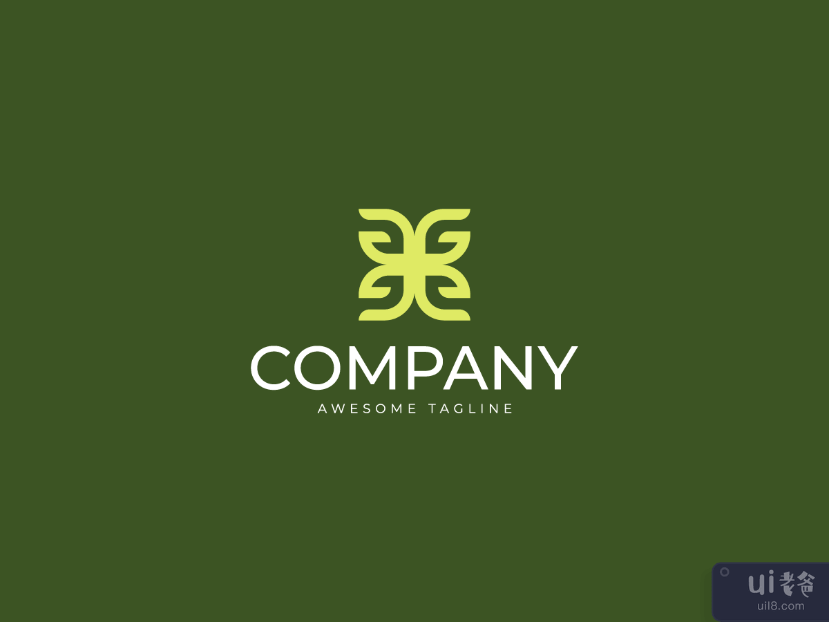 Abstract luxury leaf for profesional logo