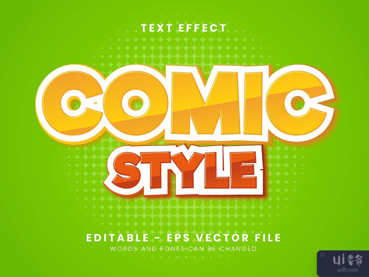 Comic Style text effect